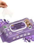Dog Grooming Wipes (Lavender)