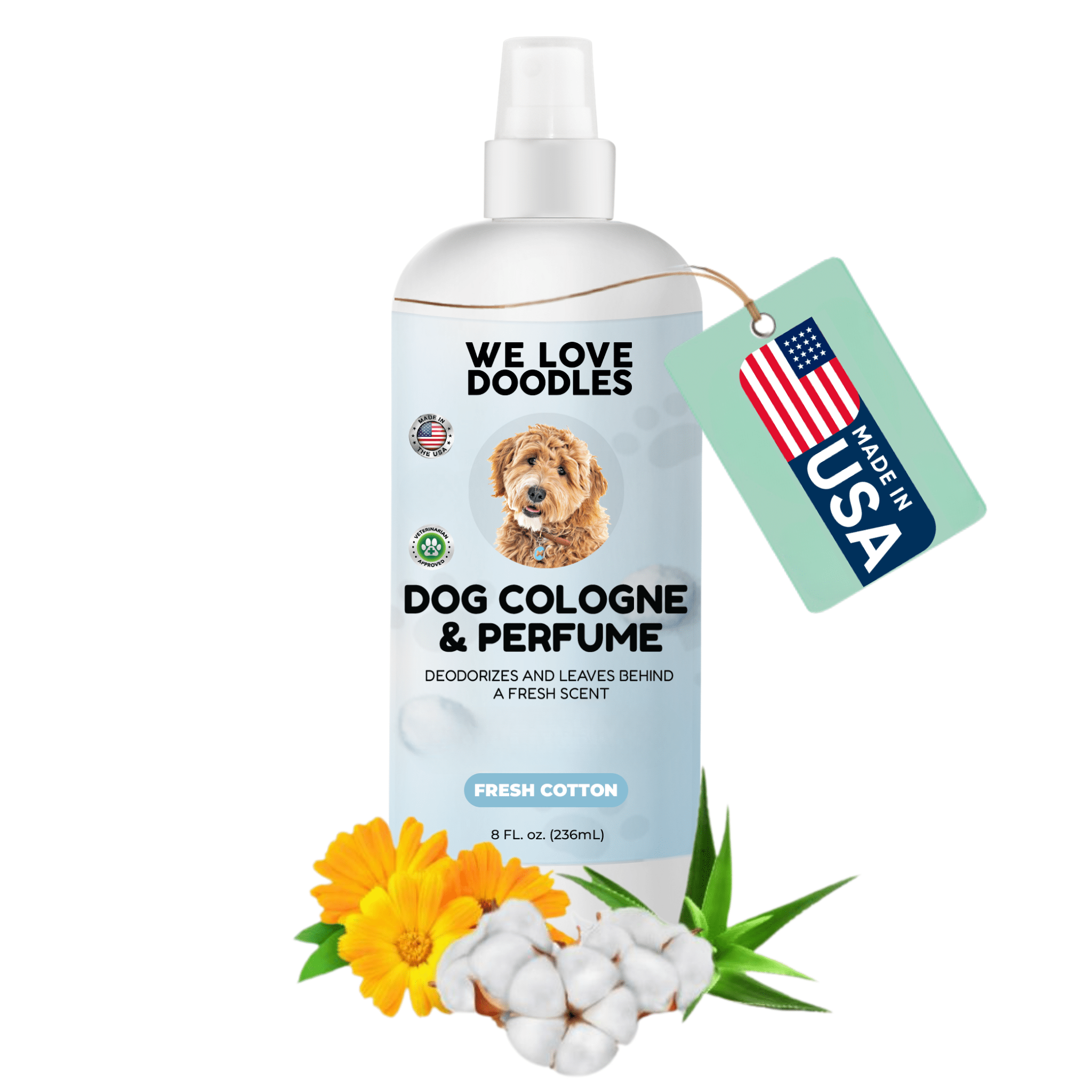 Dog Deodorizer Spray | Fresh Cotton Scent Eliminates Odors – We