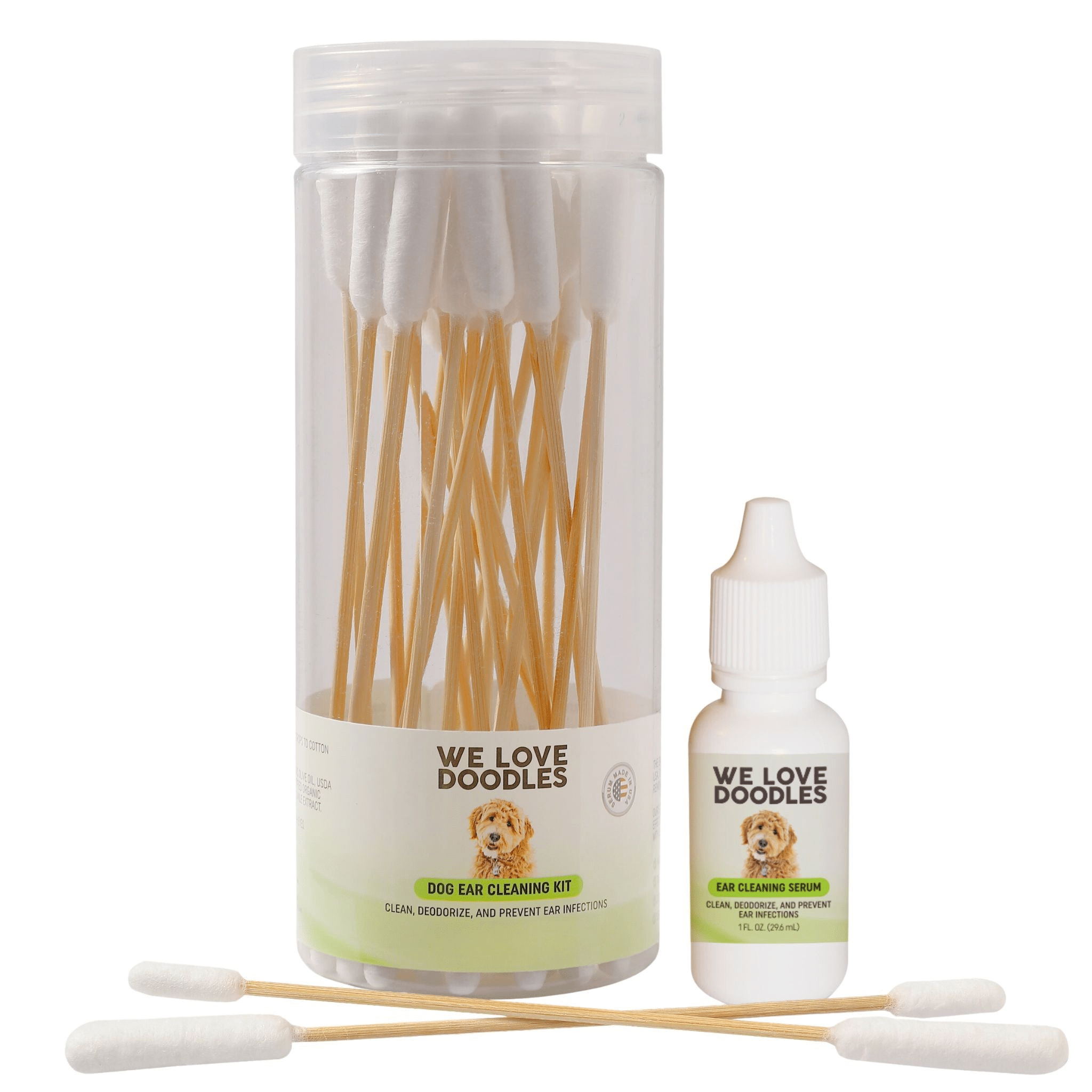 Picture Idea: Dog Ear Cleaning Kit Natural Serum Swabs For Healthy Ears