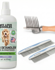 Home Dog Mat & Knot Solution Pack - Targeted Relief for Tough Tangles at Home