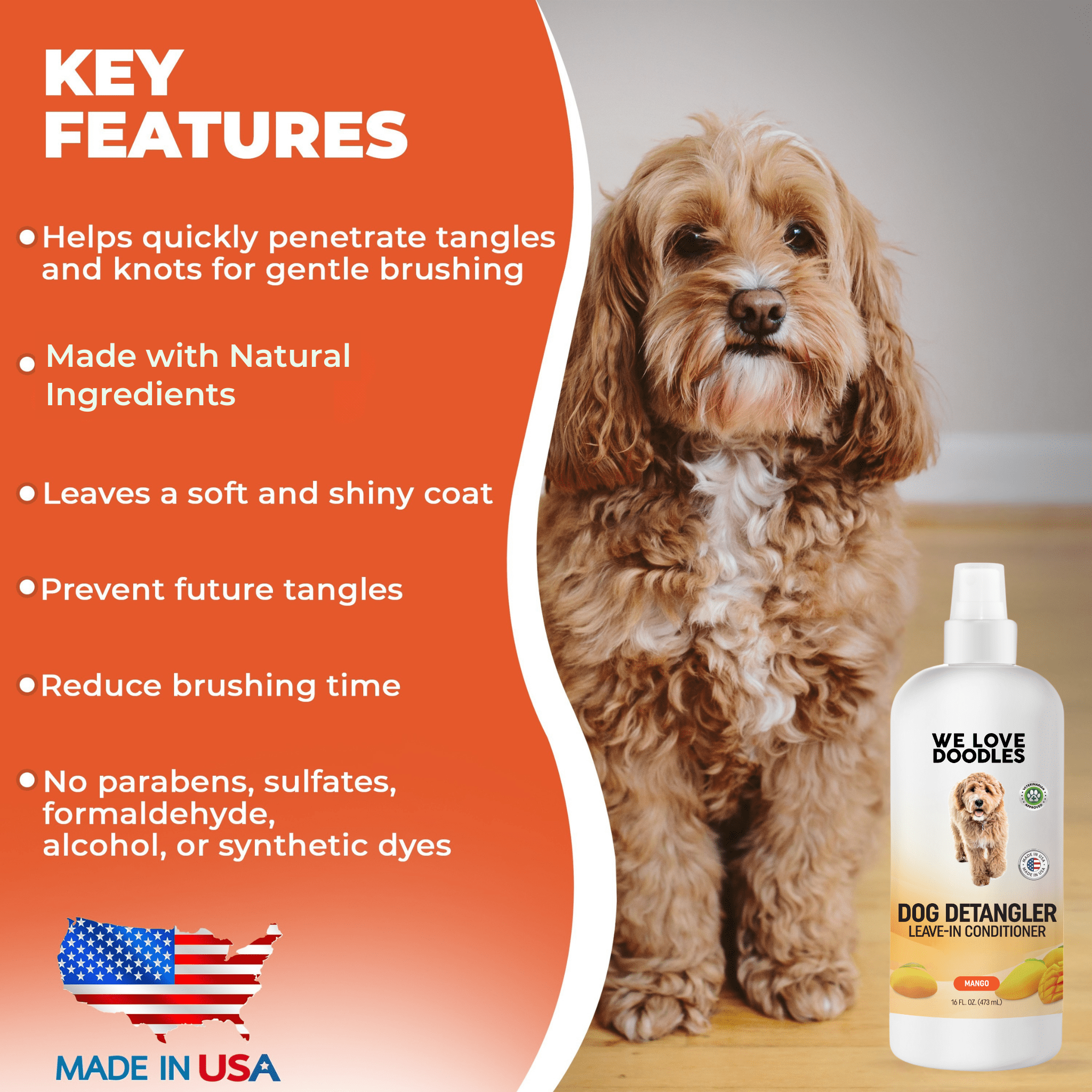 Dog Detangler Spray Bundle (Mango + Ocean Breeze) | Leave-In
