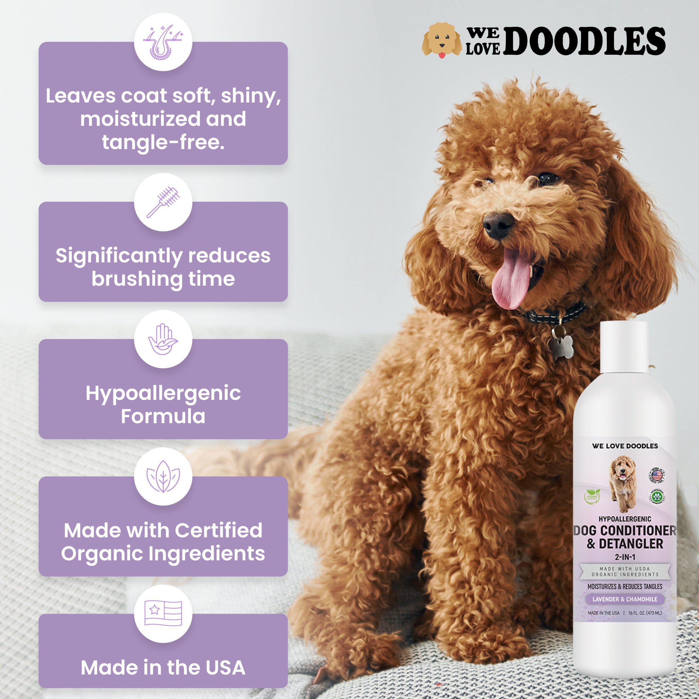 Dog shampoo for fashion tangles