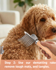 Home Dog Mat & Knot Solution Pack - Targeted Relief for Tough Tangles at Home