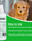 Slicker Brush & Detangler Spray Bundle & Dog Grooming Bag