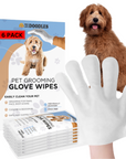 Pet Grooming Glove Wipes (6 Pack)