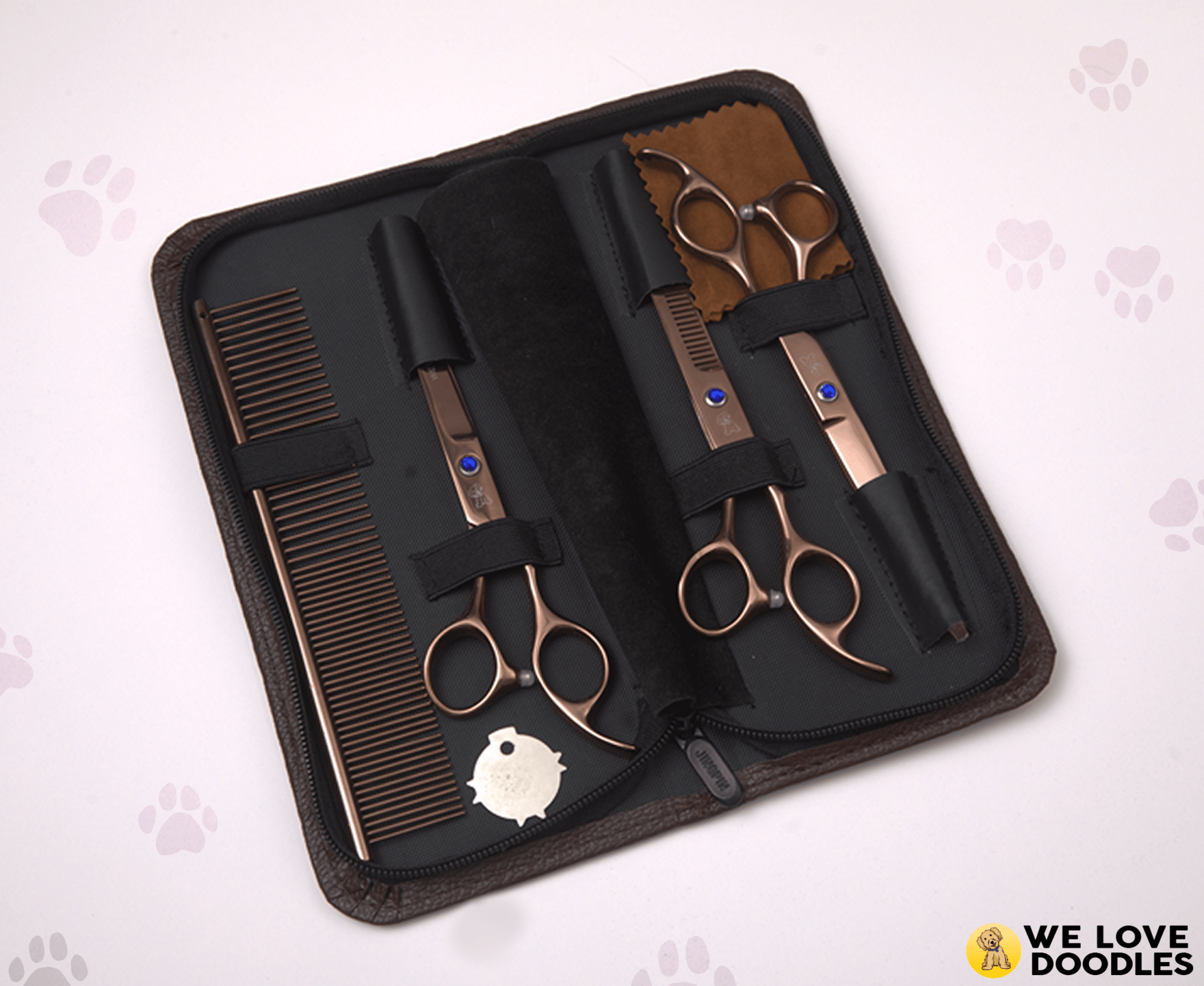 Dog Grooming Scissors Kit | Professional 4-Piece Set + Comb – We
