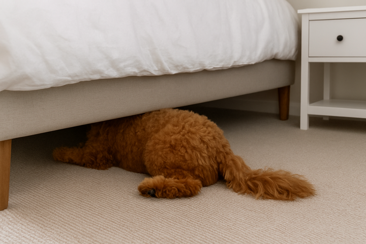 How to Stop My Dog From Going Under the Bed