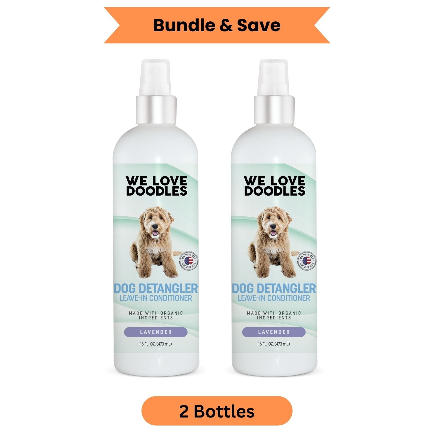 Detangler Spray Lavender Scent (2 Pack) We Love Doodles