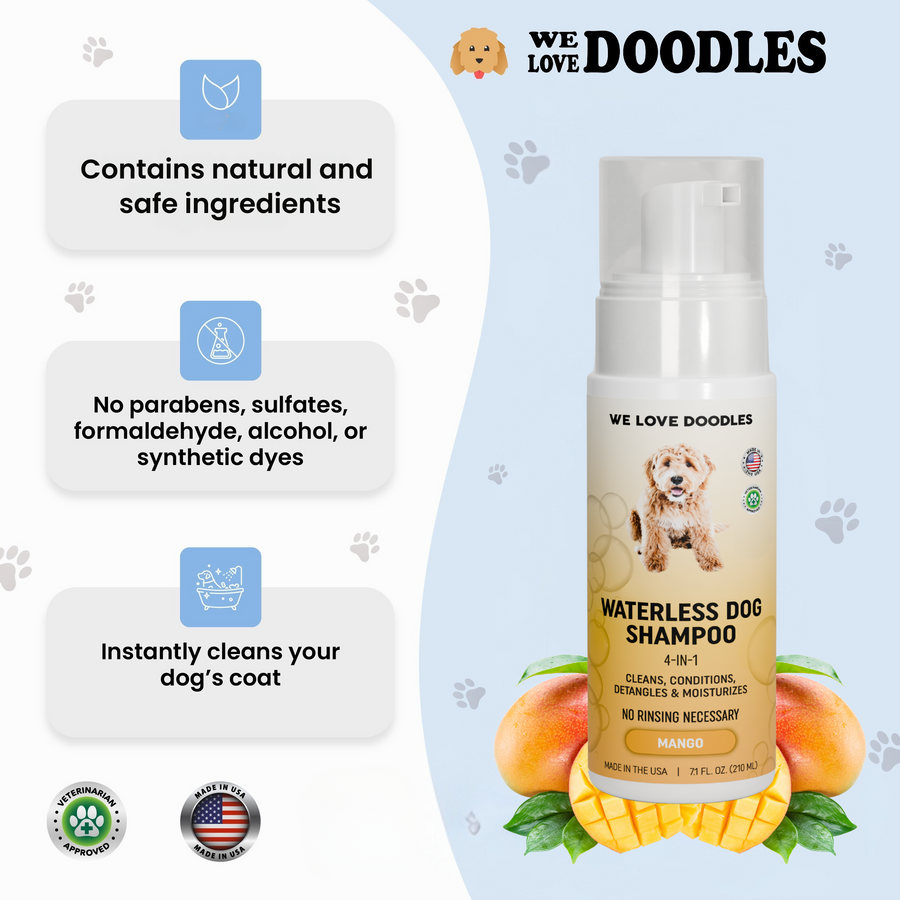 Waterless Dog Shampoo (Mango)