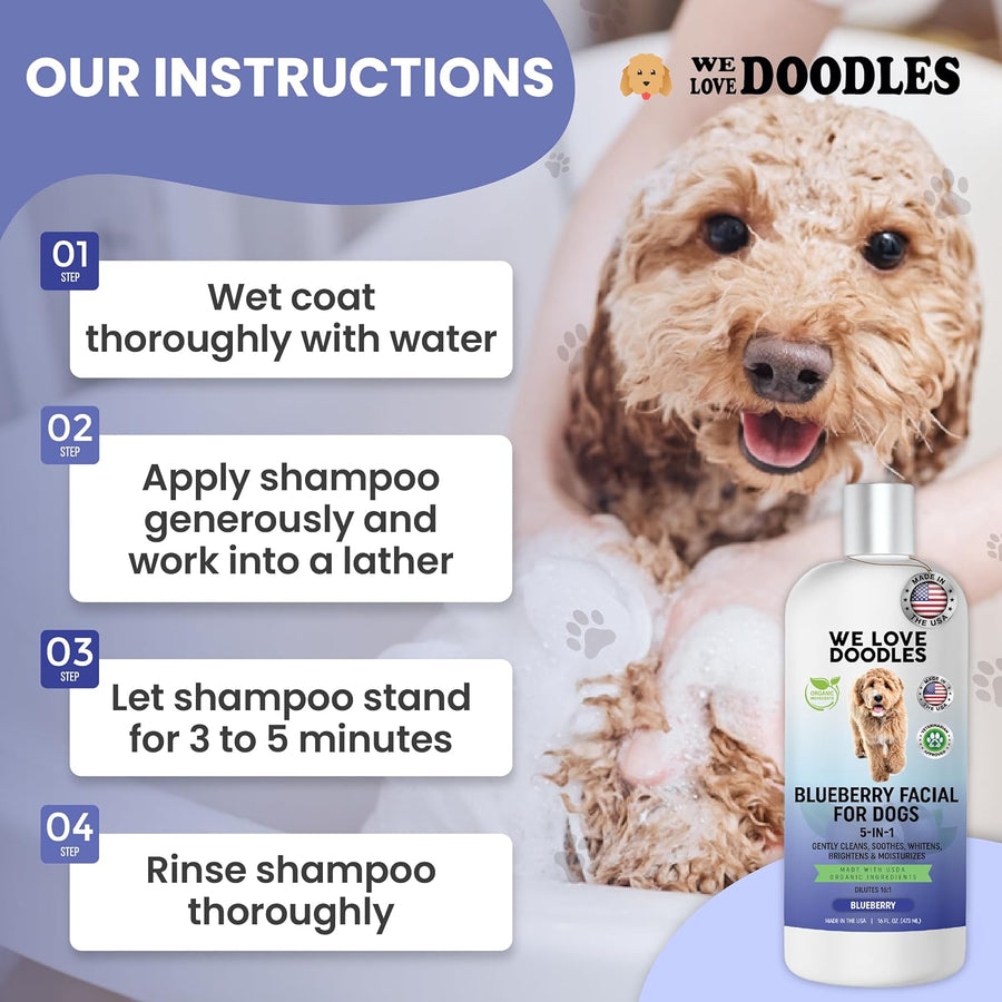 Blueberry Facial Dog Shampoo