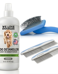 Unscented Grooming Starter Pack (Brush, Combs & Detangler)