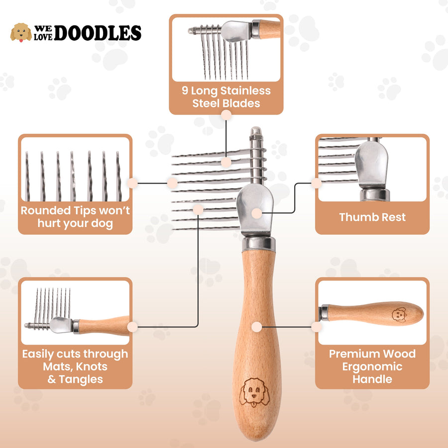 Dematting Rake (Small) - We Love Doodles