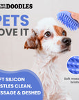 Dog Bath Brush - We Love Doodles