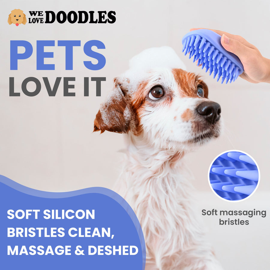 Dog Bath Brush - We Love Doodles