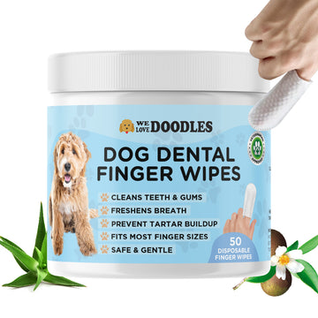 Dog Dental Finger Wipes (50 PCS)