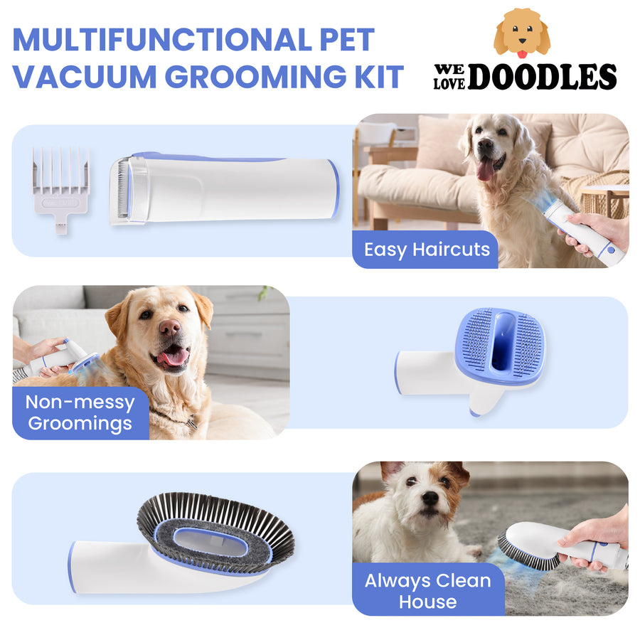 Dog Grooming Vacuum Kit (Upgraded Version)
