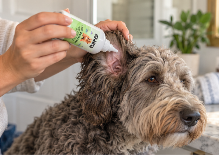 Apply the ear wash