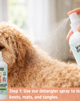 Home Dog Mat & Knot Solution Pack - Targeted Relief for Tough Tangles at Home