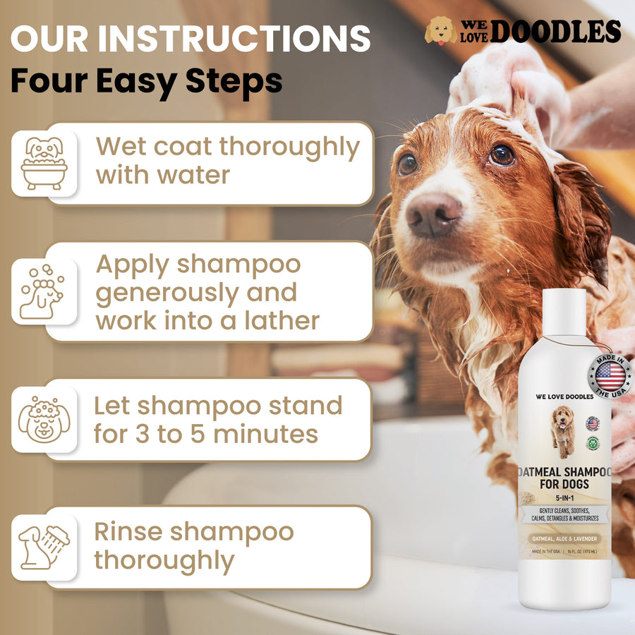 Premium Oatmeal Dog Shampoo - We Love Doodles