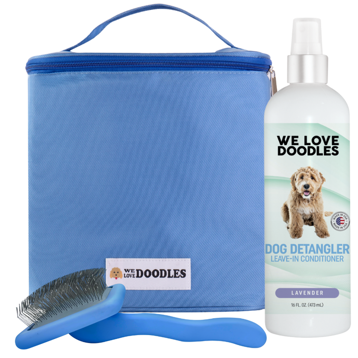 Slicker Brush & Detangler Bundle with Grooming Bag