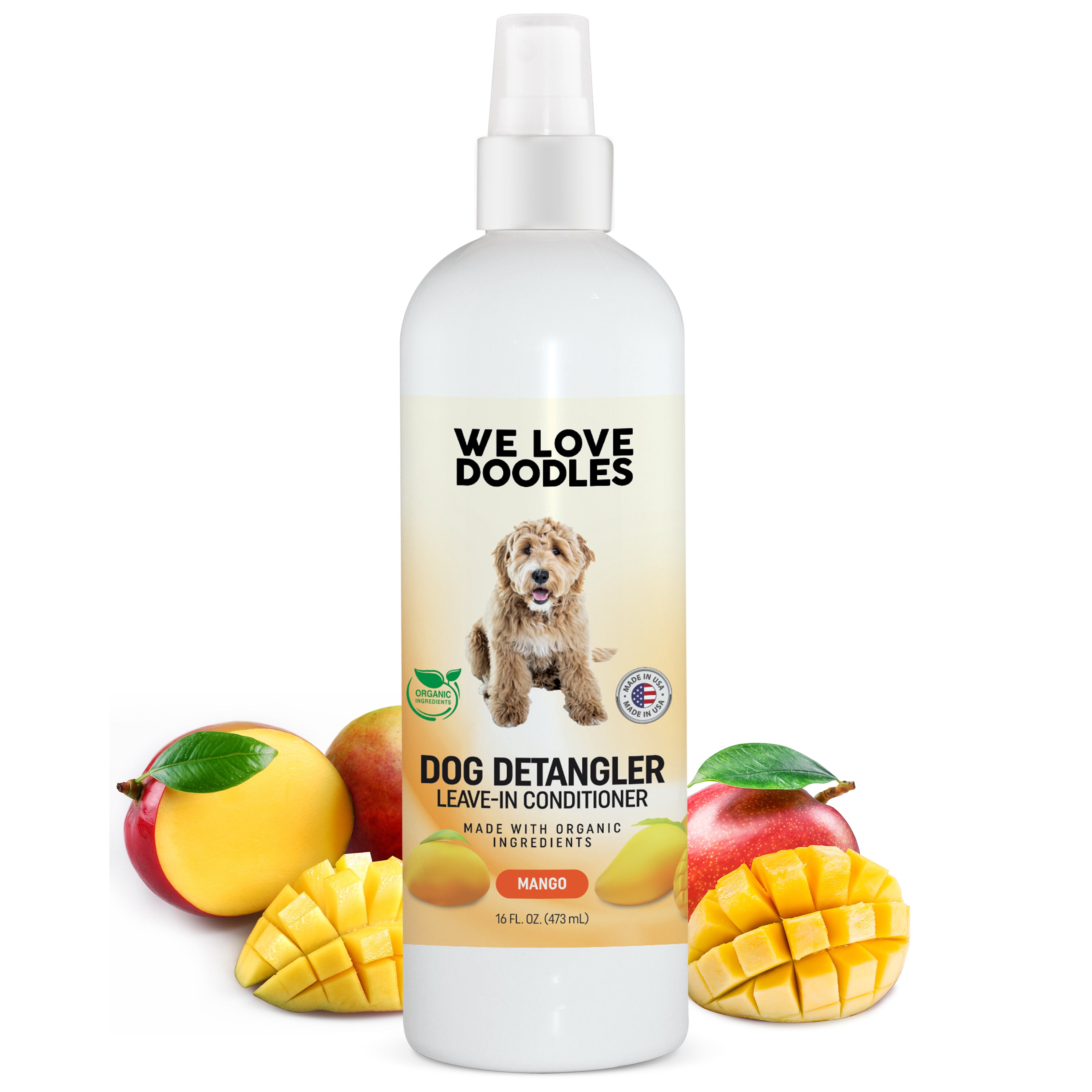 Dog Detangler Spray (Mango Scent) – We Love Doodles