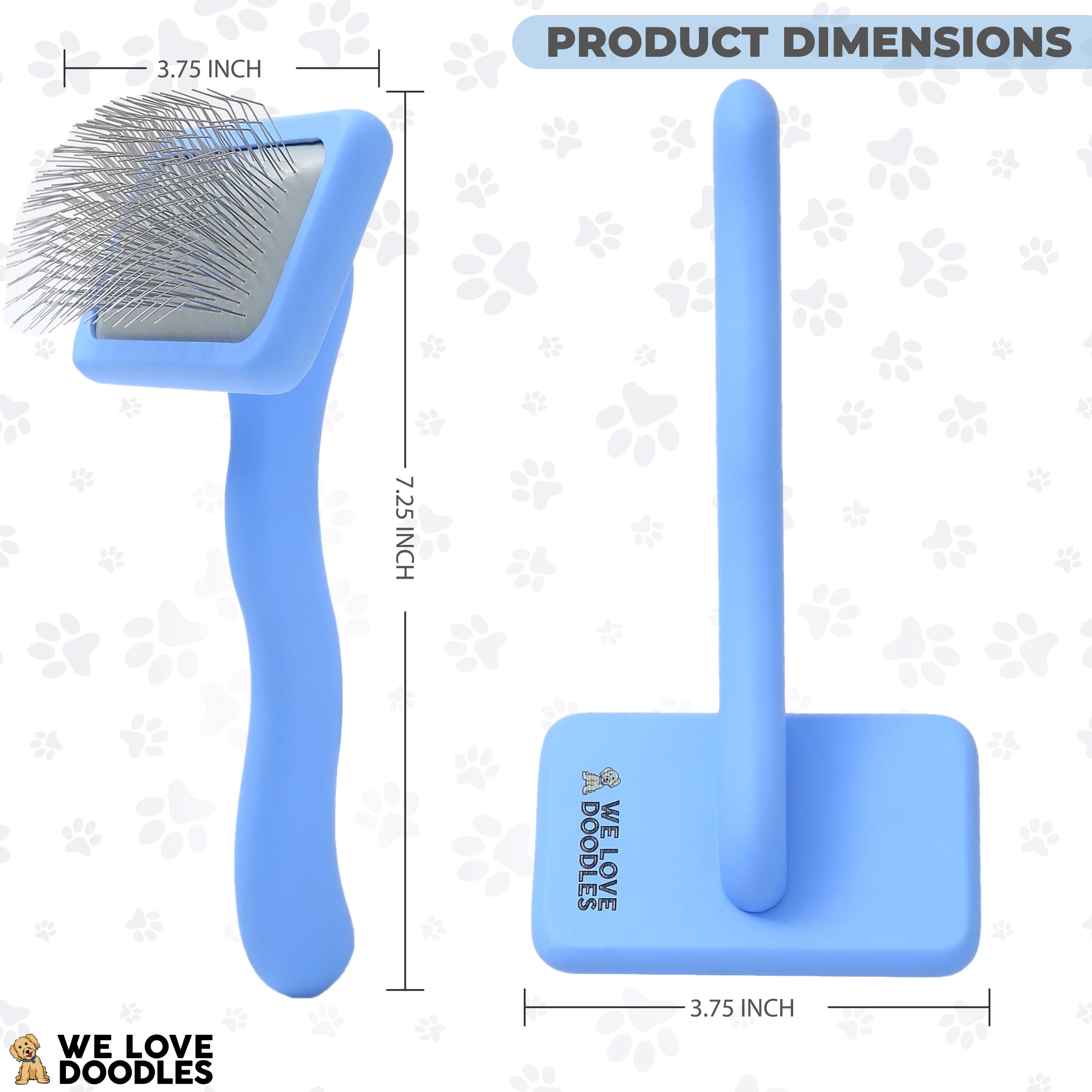 We Love Doodles - Slicker Brush voor kleine honden - Ideaal voor Middelgrote of Langharige Honden - Beste Slicker Borstel voor Doodles - Lange Pin Slicker Brush We Love Doodles - Slicker Brush voor kleine honden - Ideaal voor Middelgrote of Langharige Honden - Beste Slicker Borstel voor Doodles - Lange Pin Slicker Brush